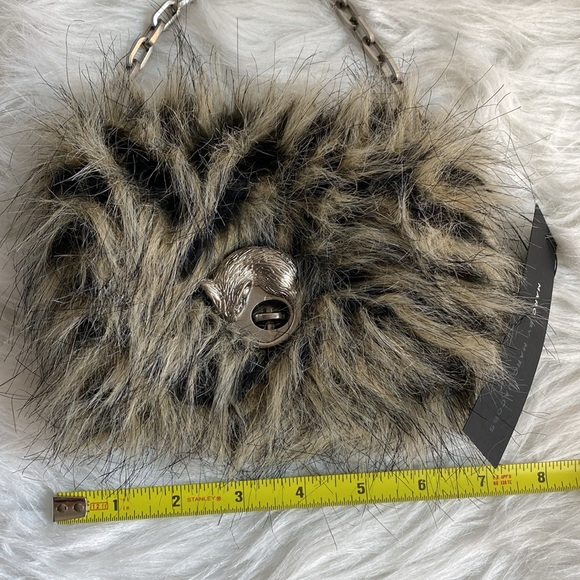 Marc by Marc Jacobs grey multi faux fur small purse. New with dust bag - Picture 10 of 11